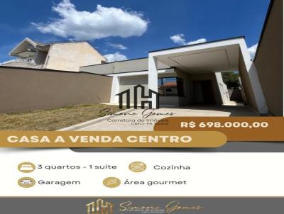 Casa para Venda, em Tel�maco Borba, bairro Centro, 3 dormit�rios, 2 banheiros, 1 su�te, 1 vaga